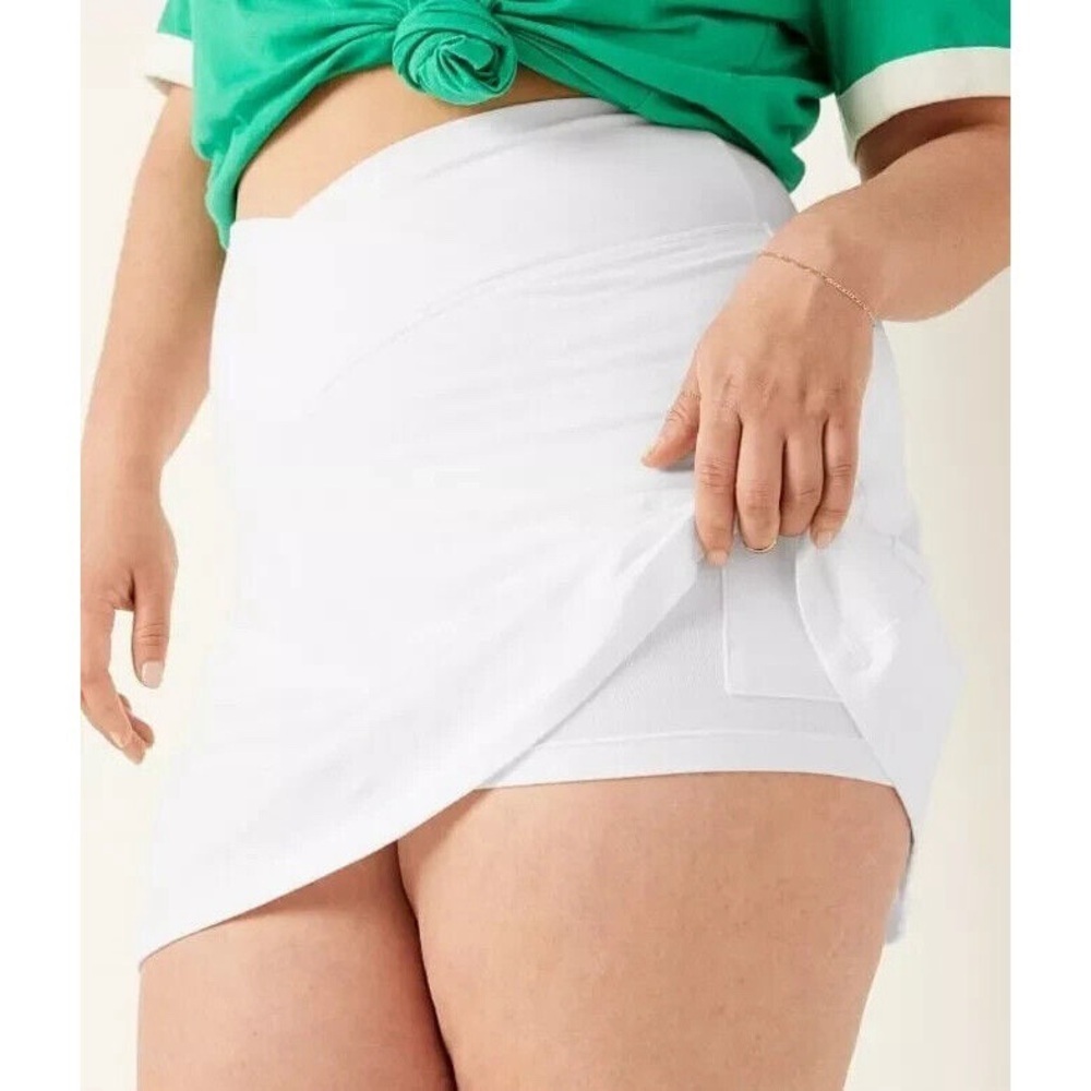 NEW Victoria's Secret PINK White Athletic High Waist Mini Skort